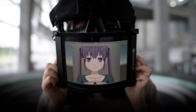 Máscara digital en Japón