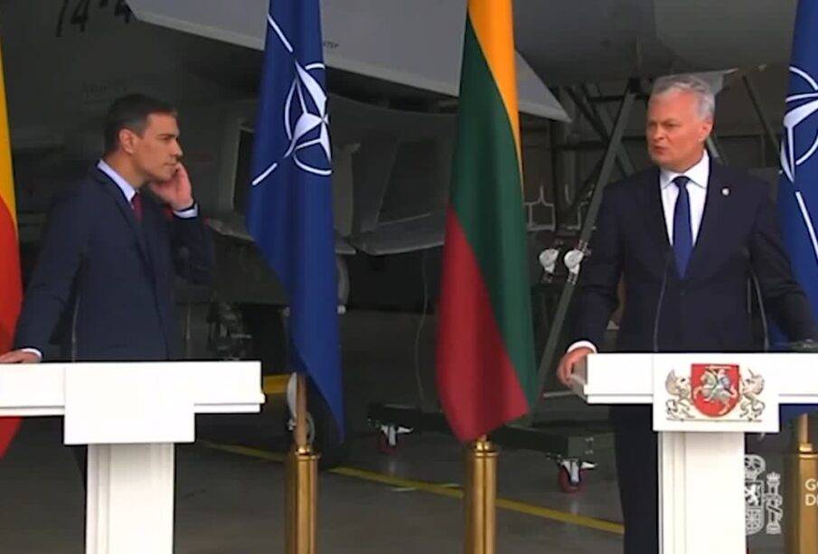 Alerta aérea interrumpe reunión de la OTAN entre presidente de España y de Lituania - Noticias de ECuador
