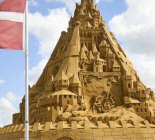 Dinamarca construyó el castillo de arena más alto del mundo - Noticias de Ecuador