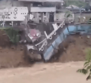Colapsa una vivienda en el río Cristal - Noticias de Ecuador