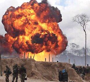 Maquinarías de Ecuador, bombardeadas por militares de Perú en la frontera 
