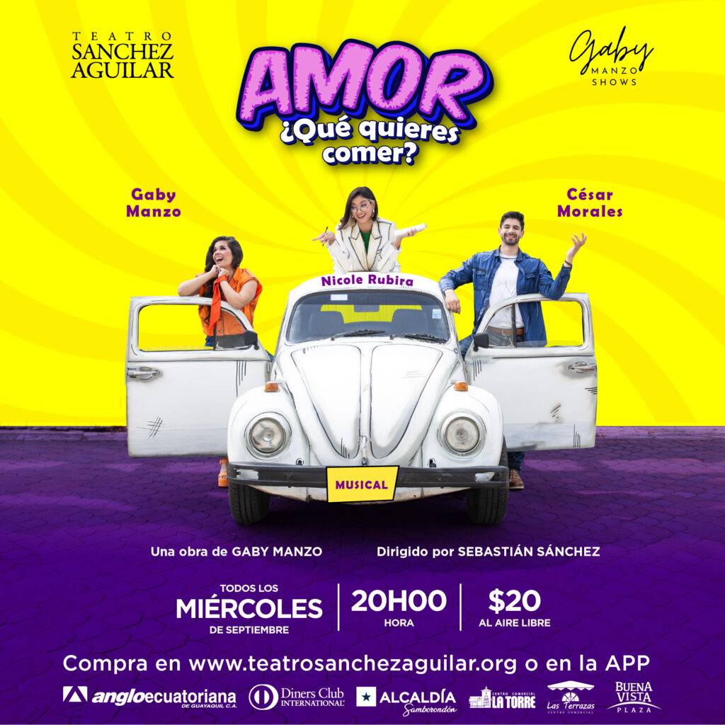Afiche Obra Musical_AmorQueQuieresComer_TeatroSanchezAguilar